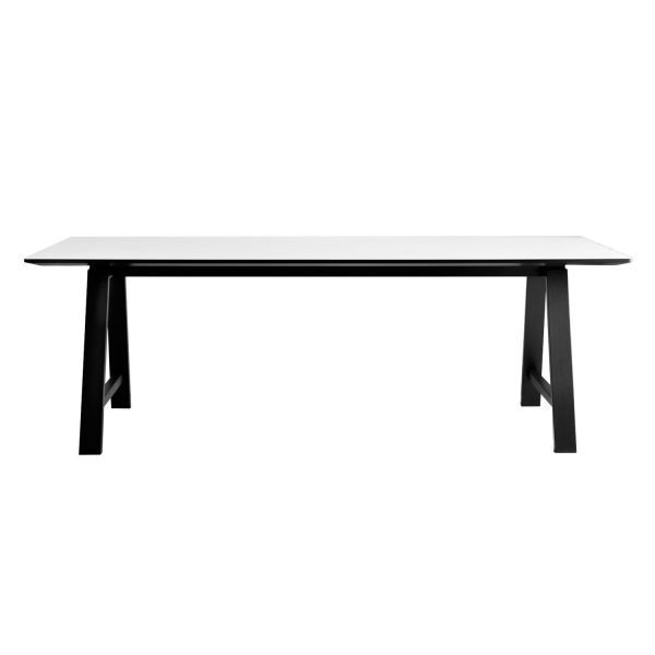 Andersen T1 Pöytä Musta Tammi / Valko Laminaatti 95x220 Cm