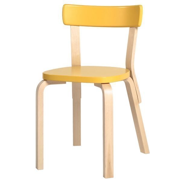 Artek Aalto Tuoli 69 Keltainen