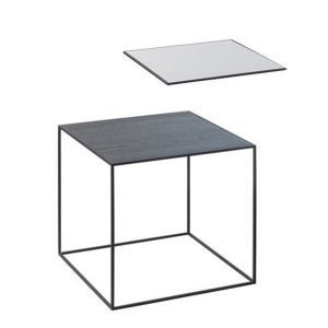 By Lassen Twin Table 35 Sivupöytä Musta / Cool Grey