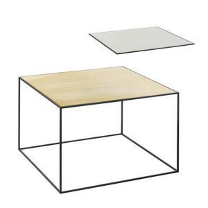 By Lassen Twin Table 49 Sivupöytä Misty Green / Messinki