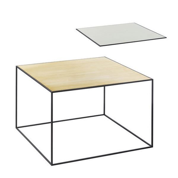 By Lassen Twin Table 49 Sivupöytä Misty Green / Messinki