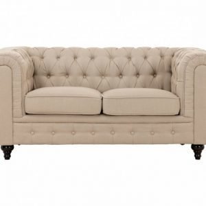 Chesterfield 2-istuttava Sohva Beige