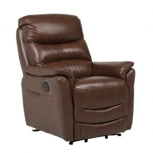 Dallas Recliner Nahkatuoli Ruskea