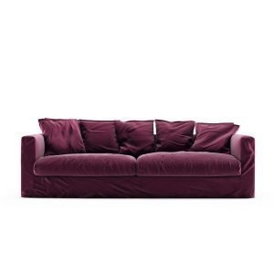 Decotique Le Grand Air 3-Istuttava Sohva Sametti Bordeaux