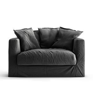 Decotique Le Grand Air Loveseat Nojatuoli Carbon Dust