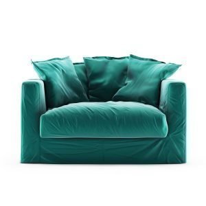 Decotique Le Grand Air Loveseat Nojatuoli Sametti Azure