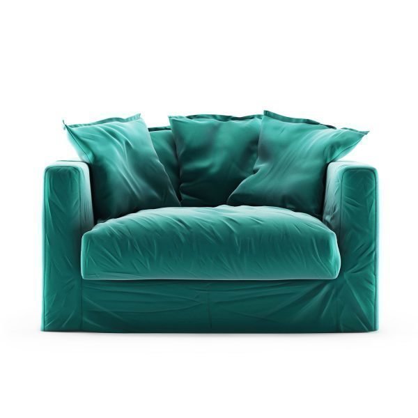 Decotique Le Grand Air Loveseat Nojatuoli Sametti Azure