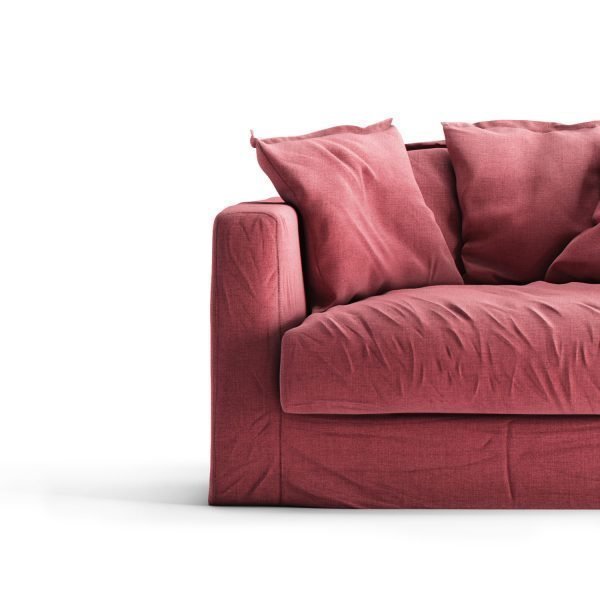 Decotique Le Grand Air Loveseat Verhoilu Rosewood Linen