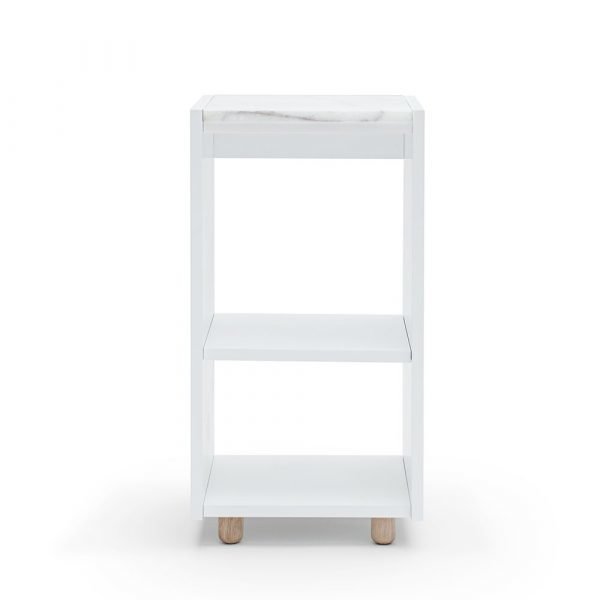 Decotique Loft Yöpöytä / Kaappi Tc Valkoinen / Valkoinen Marmori
