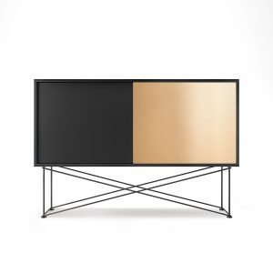 Decotique Vogue Sideboard Senkki 136h Antracit / 1a1b / Musta