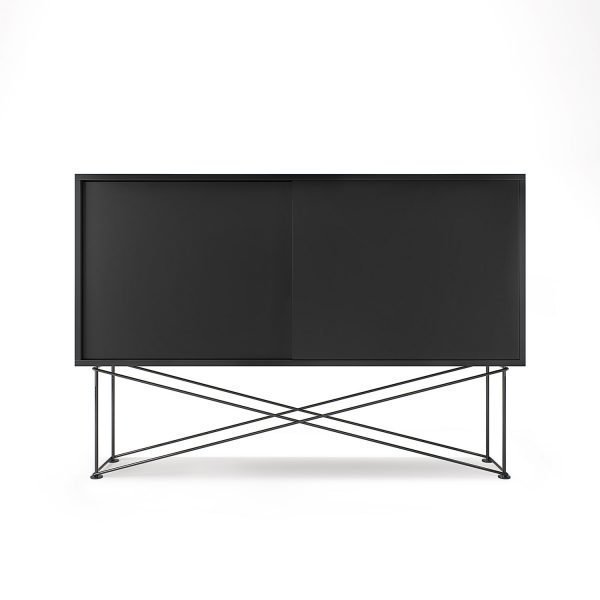 Decotique Vogue Sideboard Senkki 136h Antracit / 2a / Musta