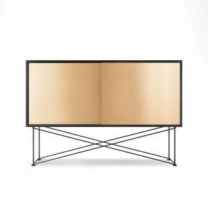 Decotique Vogue Sideboard Senkki 136h Antracit / 2b / Musta