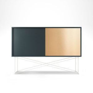 Decotique Vogue Sideboard Senkki 136h Harmaa / 1g1b / Valkoinen