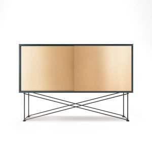 Decotique Vogue Sideboard Senkki 136h Harmaa / 2b / Musta