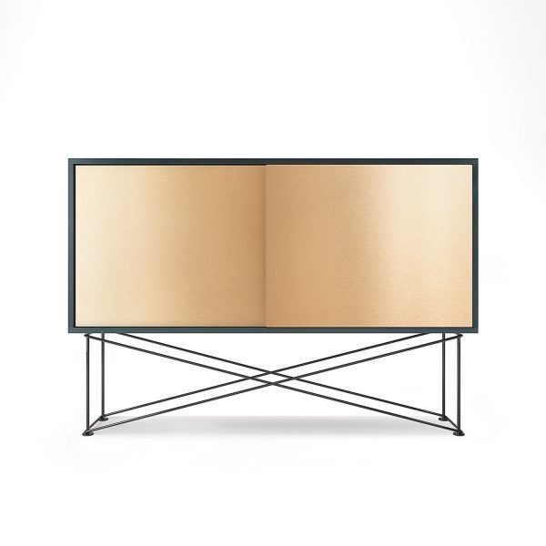 Decotique Vogue Sideboard Senkki 136h Harmaa / 2b / Musta