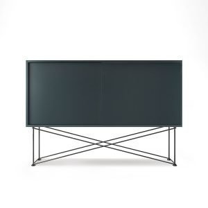 Decotique Vogue Sideboard Senkki 136h Harmaa / 2g / Musta