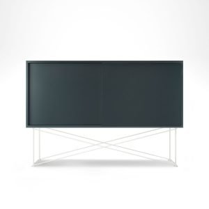 Decotique Vogue Sideboard Senkki 136h Harmaa / 2g / Valkoinen