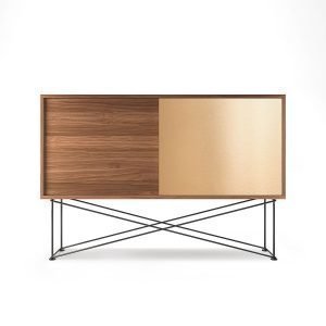 Decotique Vogue Sideboard Senkki 136h Saksanpähkinä / 1w1b / Musta