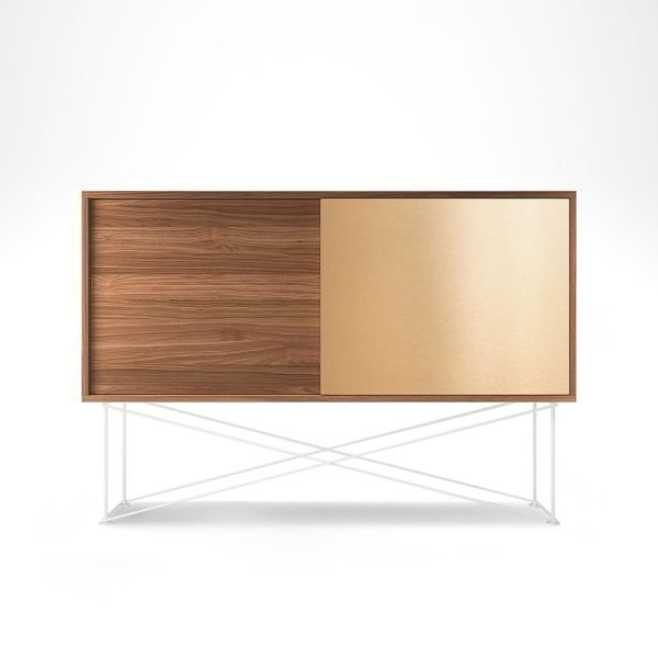 Decotique Vogue Sideboard Senkki 136h Saksanpähkinä / 1w1b / Valkoinen