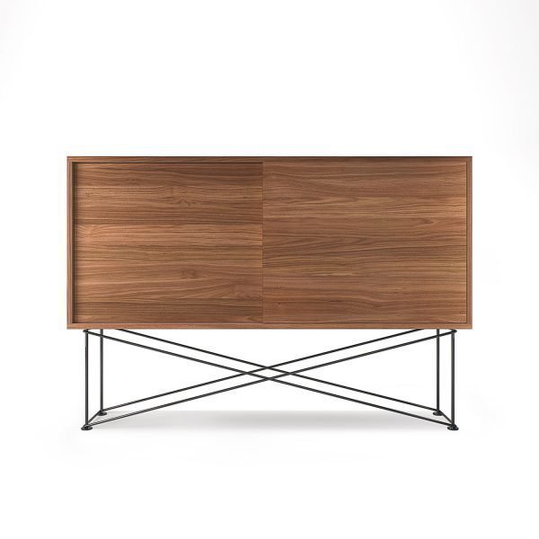 Decotique Vogue Sideboard Senkki 136h Saksanpähkinä / 2w / Musta