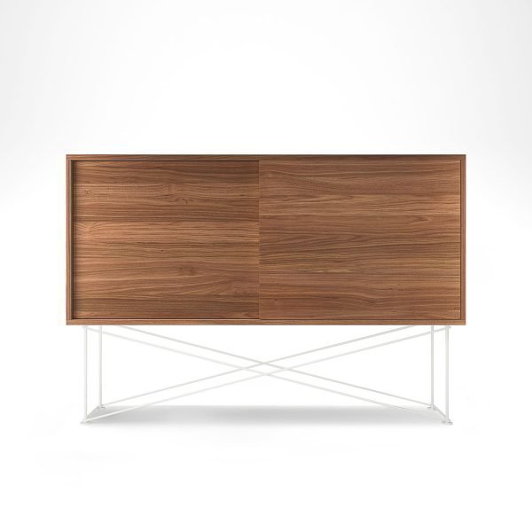 Decotique Vogue Sideboard Senkki 136h Saksanpähkinä / 2w / Valkoinen