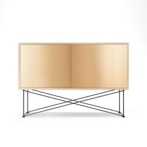 Decotique Vogue Sideboard Senkki 136h Valkoinen Tammi / 2b / Musta