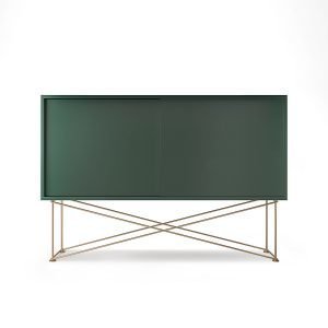 Decotique Vogue Sideboard Senkki 136h Vihreä / 2g / Messinki