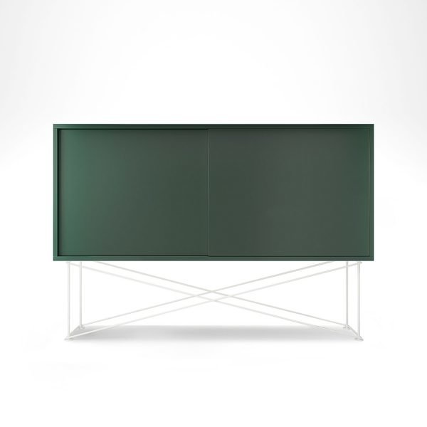 Decotique Vogue Sideboard Senkki 136h Vihreä / 2g / Valkoinen