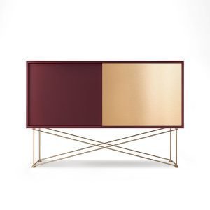 Decotique Vogue Sideboard Senkki 136h Viininpunainen / 1wr1b / Messi