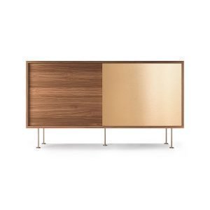 Decotique Vogue Sideboard Senkki 136l Saksanpähkinä / 1w1b / Messink