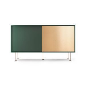 Decotique Vogue Sideboard Senkki 136l Vihreä / 1g1b / Messinki