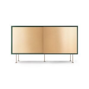 Decotique Vogue Sideboard Senkki 136l Vihreä / 2b / Messinki