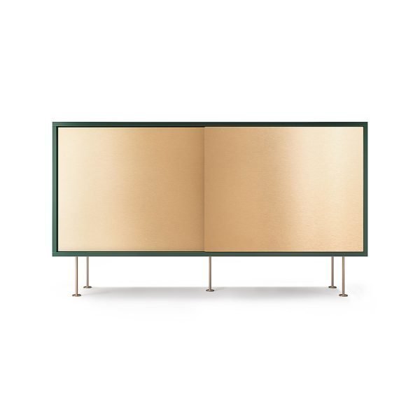 Decotique Vogue Sideboard Senkki 136l Vihreä / 2b / Messinki