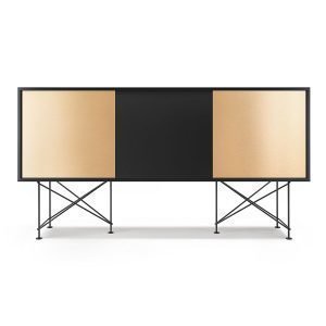 Decotique Vogue Sideboard Senkki 180h Antracit / 1a2b / Musta