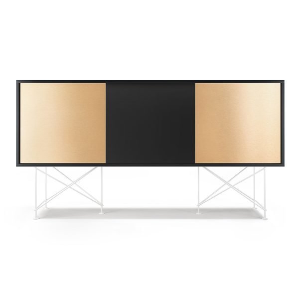 Decotique Vogue Sideboard Senkki 180h Antracit / 1a2b / Valkoinen