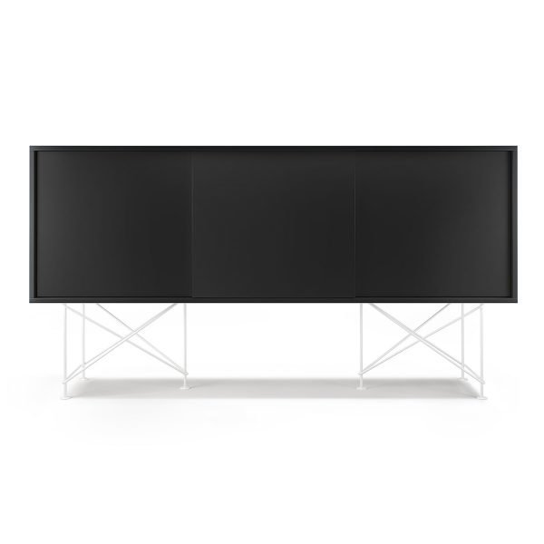 Decotique Vogue Sideboard Senkki 180h Antracit / 3a / Valkoinen