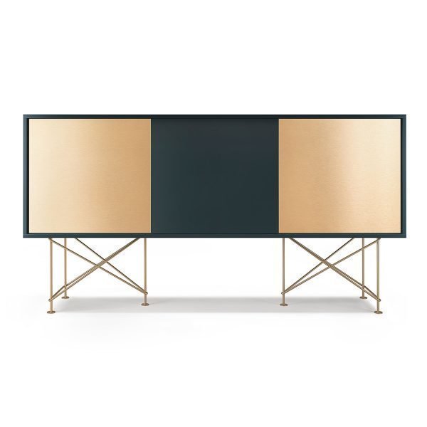 Decotique Vogue Sideboard Senkki 180h Harmaa / 1g2b / Messinki