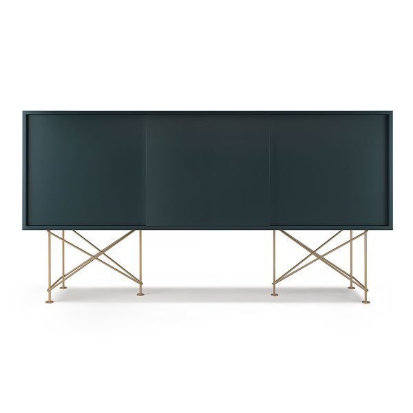 Decotique Vogue Sideboard Senkki 180h Harmaa / 3g / Messinki