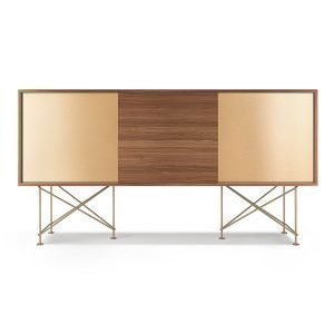 Decotique Vogue Sideboard Senkki 180h Saksanpähkinä / 1w2b / Messink