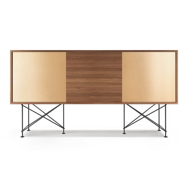 Decotique Vogue Sideboard Senkki 180h Saksanpähkinä / 1w2b / Musta