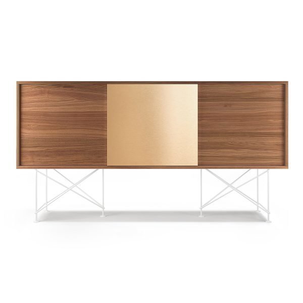 Decotique Vogue Sideboard Senkki 180h Saksanpähkinä / 2w1b / Valkoi