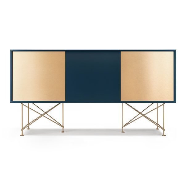 Decotique Vogue Sideboard Senkki 180h Tummansininen / 1db2b / Messinki