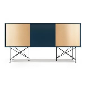 Decotique Vogue Sideboard Senkki 180h Tummansininen / 1db2b / Musta