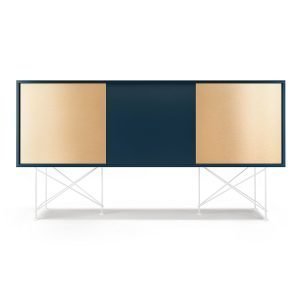 Decotique Vogue Sideboard Senkki 180h Tummansininen / 1db2b / Valkoinen