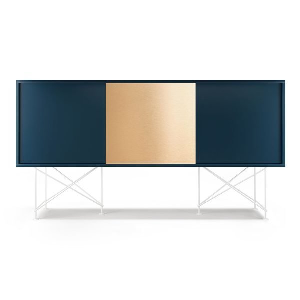 Decotique Vogue Sideboard Senkki 180h Tummansininen / 2db1b / Valkoinen