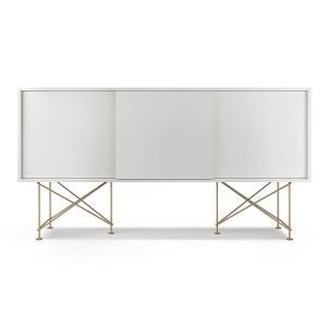 Decotique Vogue Sideboard Senkki 180h Valkoinen / 3w / Messinki