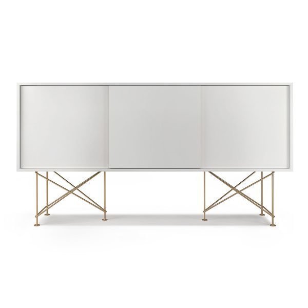 Decotique Vogue Sideboard Senkki 180h Valkoinen / 3w / Messinki