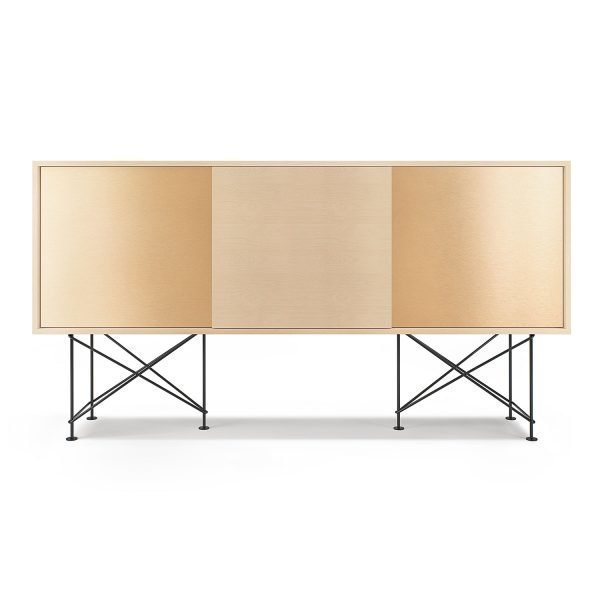 Decotique Vogue Sideboard Senkki 180h Valkoinen Tammi / 1wo2b / Musta