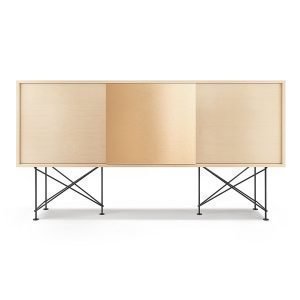 Decotique Vogue Sideboard Senkki 180h Valkoinen Tammi / 2wo1b / Musta