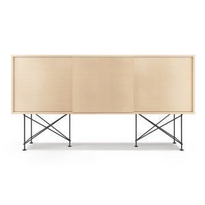 Decotique Vogue Sideboard Senkki 180h Valkoinen Tammi / 3wo / Musta